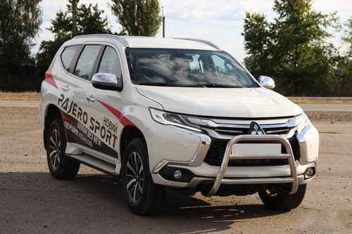 Кенгурятник WT022 (нерж) для Mitsubishi Pajero Sport 2015+ рр