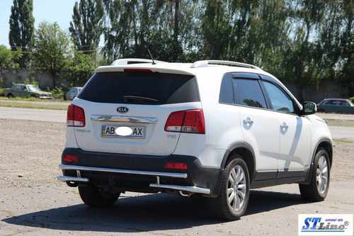 Задня дуга AK003-2 (нерж.) для Kia Sorento XM 2009-2014рр