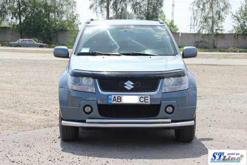 Передній подвійний вус 60/48мм (нерж) для Suzuki Grand Vitara 2005-2017 
