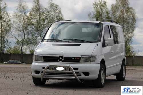 Кенгурятник WT022 (нерж.) для Mercedes Vito W638 1996-2003 років