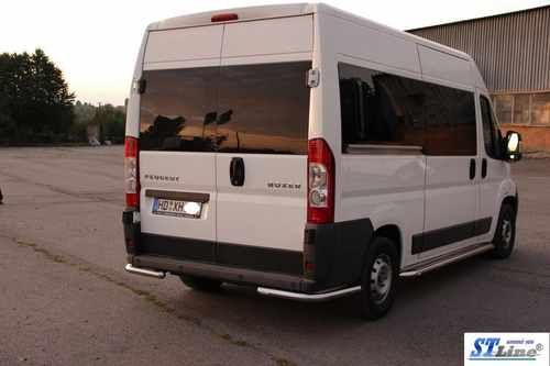 Задні куточки AK003 (2 шт., нерж) для Peugeot Boxer 2006-2024 та рр
