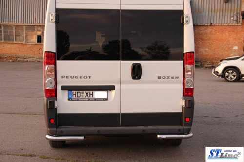 Задні куточки AK003 (2 шт., нерж) для Peugeot Boxer 2006-2024 та рр