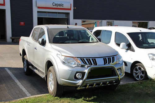 Кенгурятник WT003 (нерж) для Mitsubishi L200 2015+ 