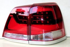 Задні ліхтарі для Toyota Land Cruiser LC 200 червоні LED стиль 2016 2008-2016