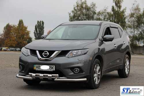 Передній захист ST009-15 (нерж) для Nissan X-trail T32 / Rogue 2014-2021 