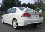 Спойлер високий TYPE R Honda Civic 4D 2007-2011 ABS пластик під фарбування