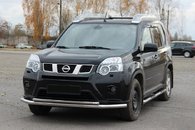 Передній захист ST014 (нерж) для Nissan X-trail T31 2007-2014