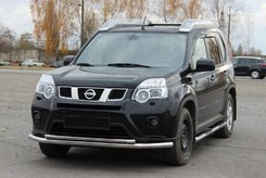 Передній захист ST014 (нерж) для Nissan X-trail T31 2007-2014