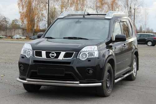 Передній захист ST014 (нерж) для Nissan X-trail T31 2007-2014