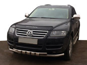 Кенгурятник ST015 (нерж) для Volkswagen Touareg 2002-2010 