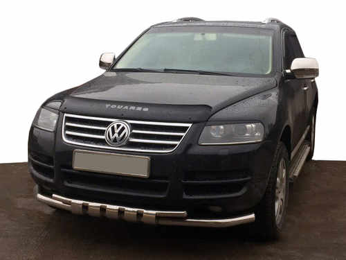 Кенгурятник ST015 (нерж) для Volkswagen Touareg 2002-2010 