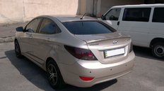 Спойлер ліп багажника Hyundai Accent 2011-2015 ABS пластик під фарбування