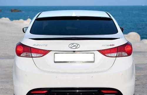 Козирок на скло Hyundai Elantra MD 2010-2015 ABS пластик під фарбування