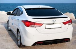 Козирок на скло Hyundai Elantra MD 2010-2015 ABS пластик під фарбування