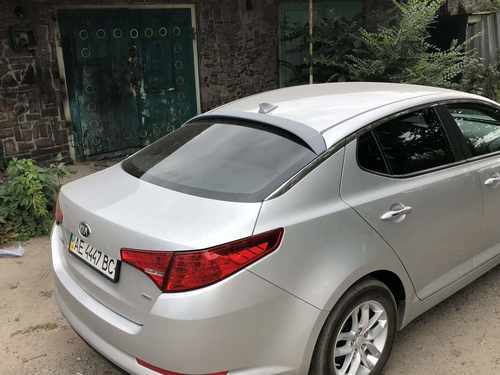 Козирок на скло Kia Optima 2010-2015 ABS пластик під фарбування