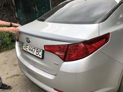 Спойлер ліп на багажник Kia Optima 2010-2013 ABS пластик під фарбування