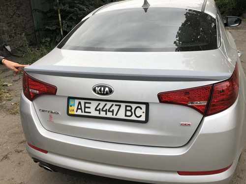 Спойлер ліп на багажник Kia Optima 2010-2013 ABS пластик під фарбування