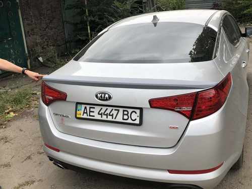 Спойлер ліп на багажник Kia Optima 2010-2013 ABS пластик під фарбування