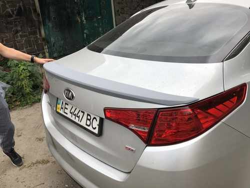 Спойлер ліп на багажник Kia Optima 2010-2013 ABS пластик під фарбування