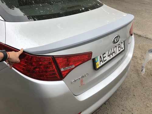 Спойлер ліп на багажник Kia Optima 2010-2013 ABS пластик під фарбування
