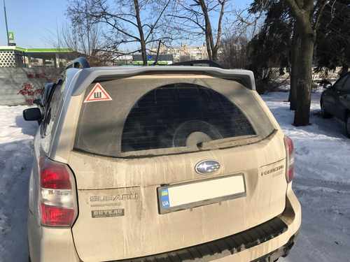Спойлер козирок Subaru Forester 2013-2018 ABS пластик під фарбування