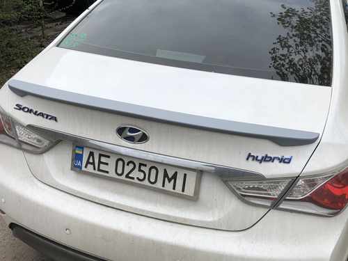 Спойлер ліп багажника Hyundai Sonata 2010-2014 АБС пластик під фарбування
