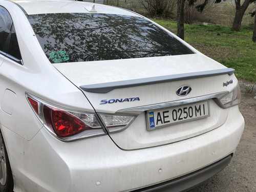 Спойлер ліп багажника Hyundai Sonata 2010-2014 АБС пластик під фарбування