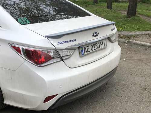 Спойлер ліп багажника Hyundai Sonata 2010-2014 АБС пластик під фарбування