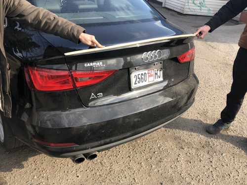 Спойлер ліп багажника Audi A3 2013-2019 АБС пластик під фарбування