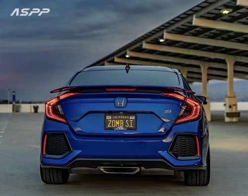 Спойлер на багажник SI Honda Civic 4D 2016- ABS пластик