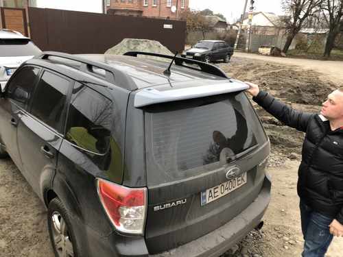 Спойлер козирок Subaru Forester 2008-2012 ABS під фарбування