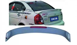 Спойлер на багажник Hyundai Accent 2006-2010 зі стоп сигналом ABS кріплення на скоби (під фарбування)