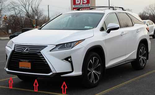 Спідниця губа переднього бампера Lexus RX 2015-2019