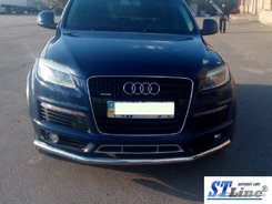 Передній захист ST008 (нерж.) d51 для Ауди Q7 2005-2015 