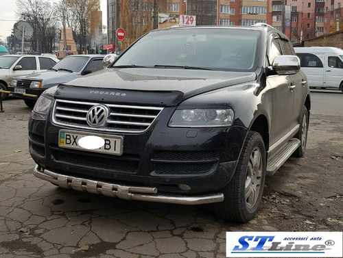 Кенгурятник ST015 (нерж) для Volkswagen Touareg 2002-2010 