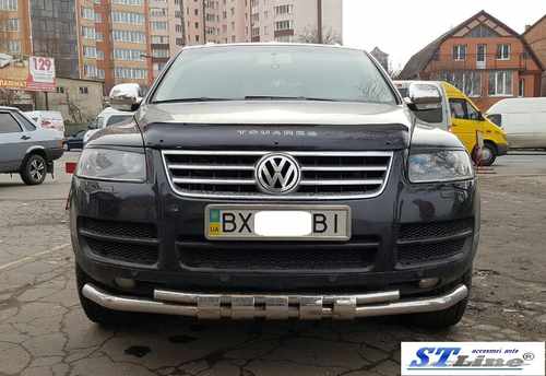 Кенгурятник ST015 (нерж) для Volkswagen Touareg 2002-2010 