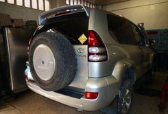 Спойлер на крышку багажника TTE Sport Toyota Land Cruiser Prado 120 2003-2009 ABS пластик пол покраску