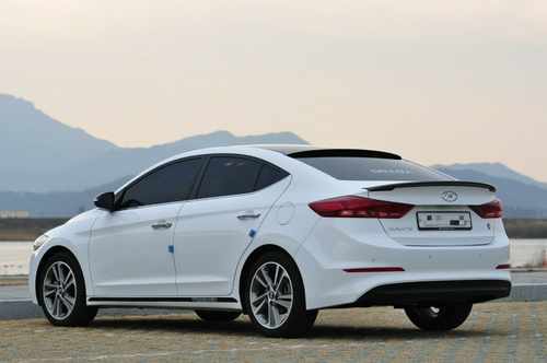 Спойлер ліп багажника Hyundai Elantra AD 2016-ABS пластик під фарбування