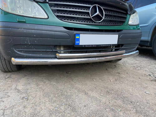 Нижня Губа ST014 (нерж) , 60/42мм для Mercedes Vito W639 2010-2015
