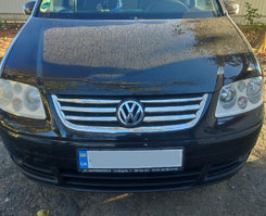 Накладки на решітку (6 шт, нерж) 2006-2010 рік для Volkswagen Touran 2003-2010 рр.