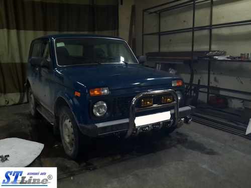 Кенгурятник QT006 (нерж.) для Lada Niva та Urban