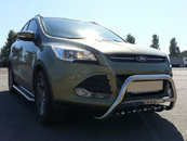Кенгурятник WT004 (нерж.) для Ford Kuga/Escape 2013-2019