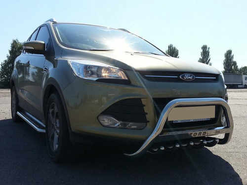 Кенгурятник WT004 (нерж.) для Ford Kuga/Escape 2013-2019