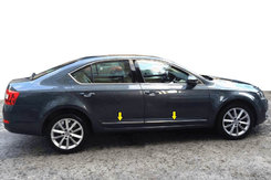 Молдинг дверей (нерж) для Skoda Octavia III A7 2013-2019рр.