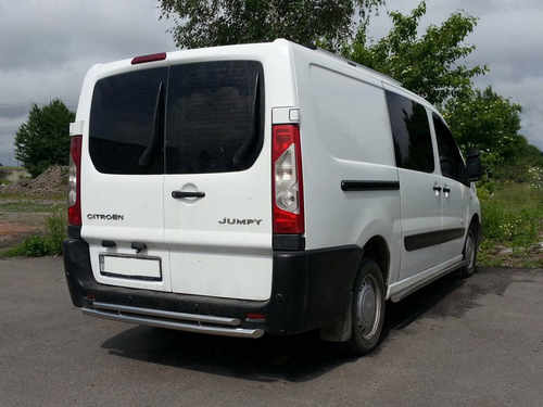 Задня дуга AK-002-Подвійний (нерж.) для Peugeot Expert 2007-2017 рр