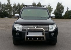 Кенгурятник QT006 (нерж.) 60 мм для Mitsubishi Pajero Wagon III