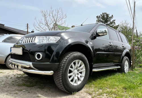 Передній захист ST015 (нерж.) для Mitsubishi Pajero Sport 2008-2015