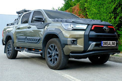 Передній захист Texas для (76мм, чорний) для Toyota Hilux 2020+