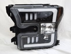 Передні фари ксенон чорні для Ford F150 Mk13 2015-2017