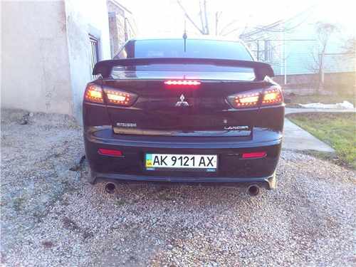 Задні ліхтарі чорні для Mitsubishi Lancer X